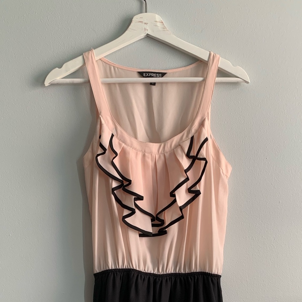 EXPRESS Ruffle Top Chiffon Dress - Picture 2 of 8